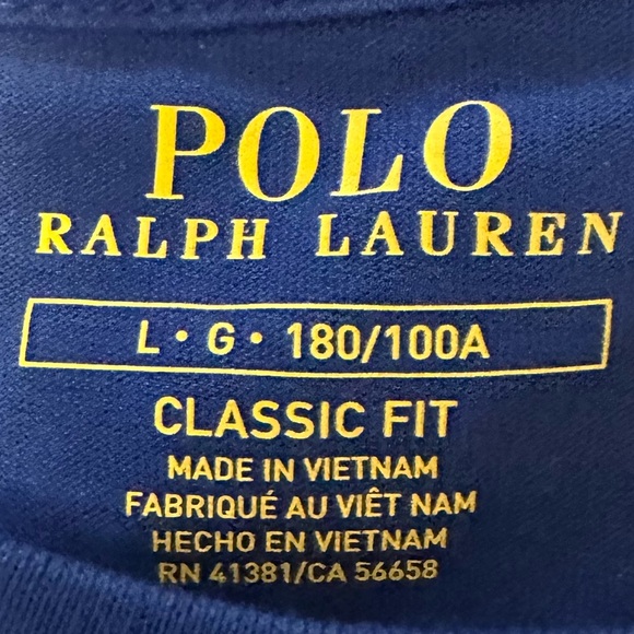 NWT- POLO RALPH LAUREN SHORT SLEEVE CREW NECK - Picture 4 of 6